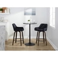 thumbnail image 3 of LumiSource Brown Daniella 26" Fixed-Height Counter Stool - Set of 2, 3 of 11