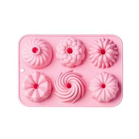 

6 Cavities Silicone Cake Mold for Chocolate Mousse Jelly Puddings Pastries
