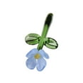 thumbnail image 4 of jifeng Mini Glass Flower Crafts Home Decor Floral Figurine for Indoor Summer Spring Blue, 4 of 9