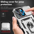 thumbnail image 5 of Estuche GANGXUN para iPhone 16 Pro Max, soporte giratorio 360°, estilo mecánico y magnético, 5 of 5