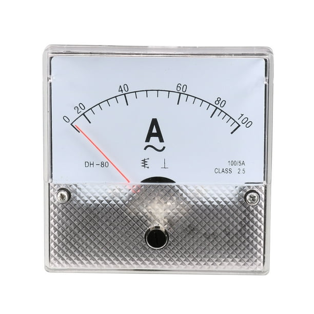 0100A Analog Panel Ammeter Gauge Ampere Current Meter DH80 2.5 Error