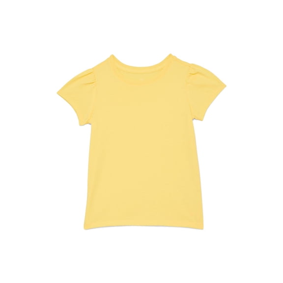 Wonder Nation Toddler Girls Tee with Short Sleeves, Sizes 18M-5T