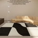 thumbnail image 3 of Modern Minimalist IG Line Large Area Living Room Carpet Light Luxury Bedroom Design High Quality Soft Furry Imitation Mink Rugs My Lux Decor Round, 3 of 9
