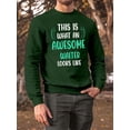 thumbnail image 2 of Awesome Waiter Looks Like Sweatshirt Men -Smartprints Designs, Male 3X-Large, 2 of 4