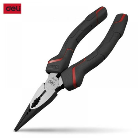 

Deli 6 Inches 8 Inches Needle-Nose Pliers Professional Labor-saving Wire Cutters Multifunctional Diagonal Pliers