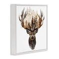 thumbnail image 3 of Stupell Industries Farmhouse Deer Forest Silhouette White Framed Giclee Art, 12 x 12, by LSR Design Studio, 3 of 8