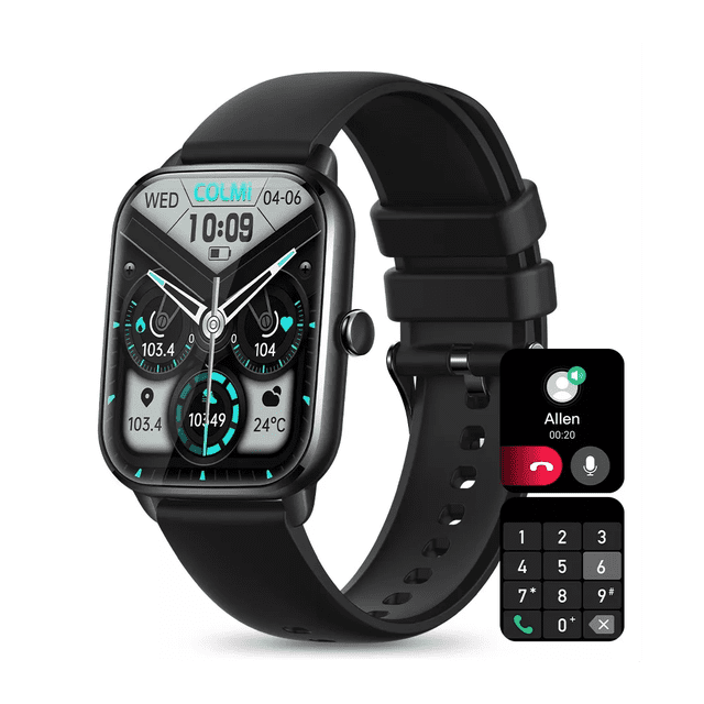 Reloj Inteligente De 1,9 Pulgadas Smartwatch Sliver NEGRO