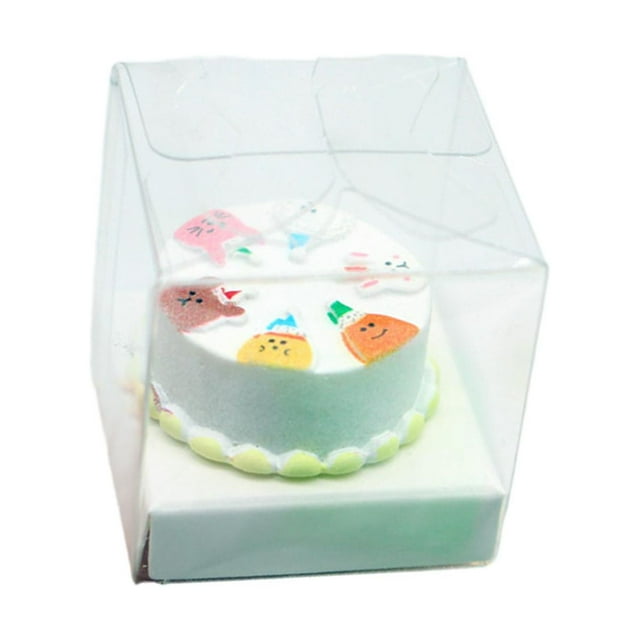 MERIGLARE 1/12 Dollhouse Miniature Cake with Storage Box Pretend Play for Bedroom Home