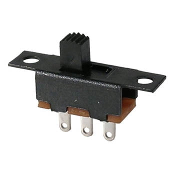 46-001-2 - SLIDE SWITCH 1P2T ON-ON SOL 5X11MM .3AMPS @ 125VAC (2 pcs/pkg)