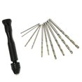 thumbnail image 4 of Taladro de giro de la mano Broca Helicoidal de Aleación de Aluminio con 10 Brocas HSS para DIY Hobby Magideal Taladro de giro de la mano, 4 of 7