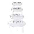 thumbnail image 5 of Deyuer 1 Set Reusable Round Cake Spacers Waterproof BPA Free Stacking Cake Stand 12 Cake Rods 4 Cake Separator Plates for Cakes of 4/6/8/10 Inches,White, 5 of 7