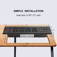 thumbnail image 3 of Barre d'Alimentation Encastrée avec USB‐C PD 20 W Charge Rapide 4 Prises 3 USB Meubles Intégrés Cordon d'Extension 6,56 Pi, 3 of 6