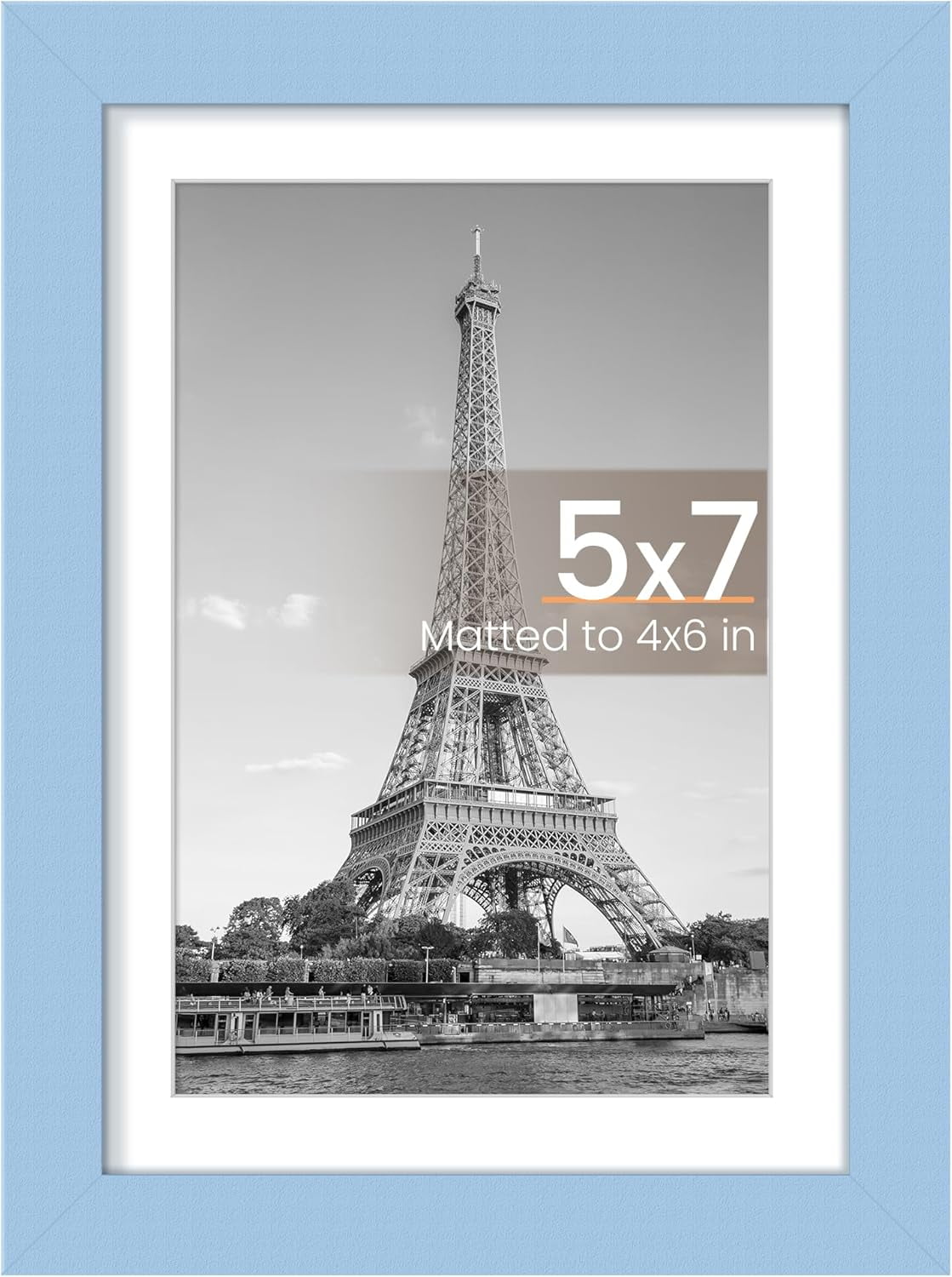 MaxxMarket  A3 Picture Frame, Display Pictures 8.3x11.7 with Mat or 11.7x16.5 Without Mat, Wall Hanging Photo Frame, Brown, 1 Pack