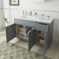 thumbnail image 6 of 48" Freestanding Bathroom Vanity Cabinet without Top in Smoky Gray, 6 of 6