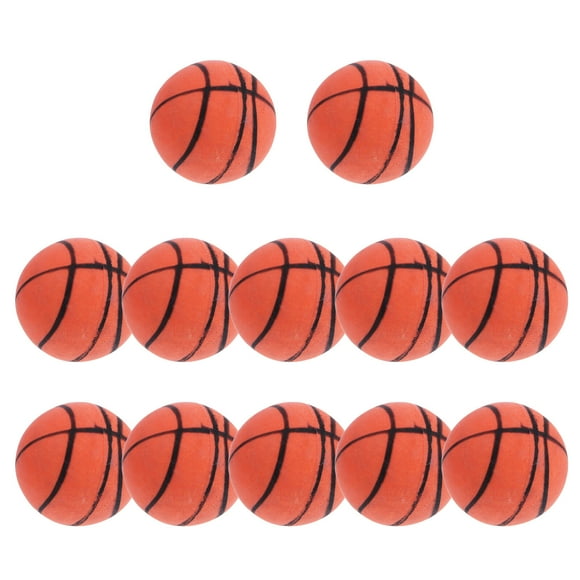 Miangastore 12 Pcs Ballon de Basket Élastique en Caoutchouc Petit Ballon Rebondissant Poupée Fait Main Bricolage Sports Tpys