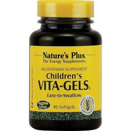 Nature's Plus Children's Vita-Gels, Multivitamin Supplement, Natural Orange, 90 Softgels