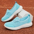 thumbnail image 6 of Chenyee Women's Wedge Orthopedic Shoes Comfortable Soft Sole Mesh Slip On Walking Shoes With Arch Support, 6 of 8