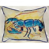 Betsy Drake ZP381 Blue Lobster Throw Pillow… product image