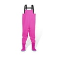 thumbnail image 3 of Fishing Chest Waders With Boots For Kids Outdoor Activities Girls Boys PVC Rain Pants Waterproof Bootfoot Waders Rain Trousers, 3 of 8
