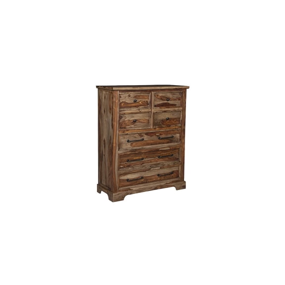 Porter Designs Crossroads Solid Sheesham Wood Chest - Brown