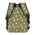 thumbnail image 4 of Disketp Shiba Inu Dog And Flower Backpack for Men and Women - Lightweight Backpack Classical with Multi-pockets Casual Daypack for College Workplace Travel, 4 of 5