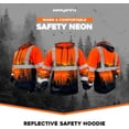 thumbnail image 4 of SafetyShirtz SS360 Wildland Sasquatch Hi Vis Hoodie for Men - Heavy-Duty Polyester with Soft Combed Fleece Interior - Class 3 Type R, Orange - XX-Large, 4 of 6