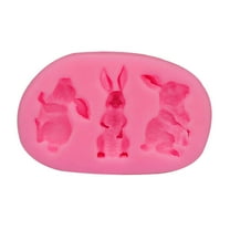 NSESSHome Easter Bunny Chocolate Molds, Silicone Eggs Candy Molds for Easter Basket Flowers Cookies, Cupcake Toppers, Cake Decoration Sugar Craft Gum Paste Clay Resin