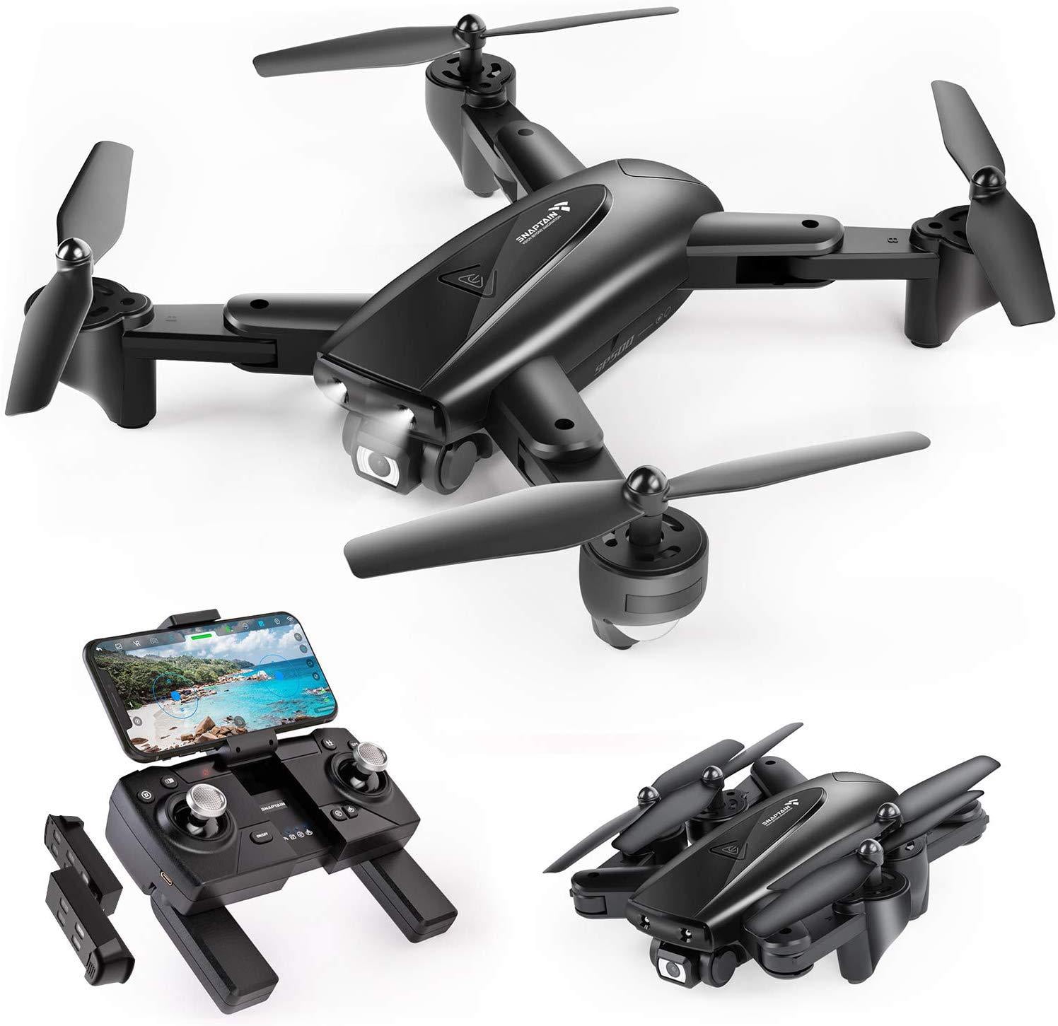 SNAPTAIN SP510 Foldable GPS FPV Drone with 2.7K Camera for Adults UHD Live Video 