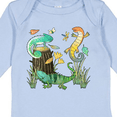 thumbnail image 4 of Inktastic Cute Lizards Hanging out Boys or Girls Long Sleeve Baby Bodysuit, 4 of 5