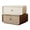Brown, variant on 360° Rotating Corner Nightstand with Double Drawers for Easy Access