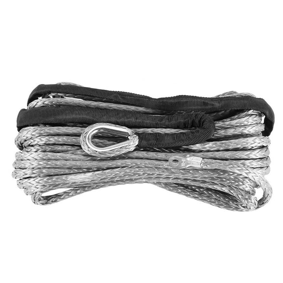 Synthetic Winch Rope, Grey1/4 x 50Ft Rope Line Cable for ATV SUV Truck Boat