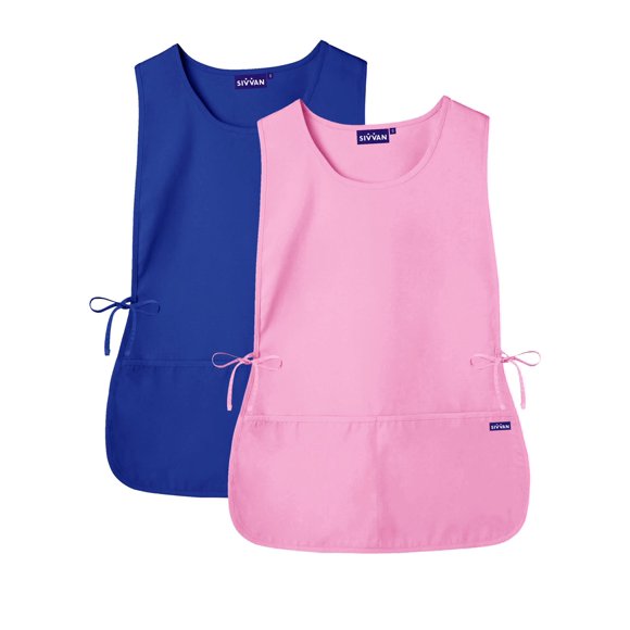 "Sivvan Unisex Cobbler Apron (2 Pack) - Adjustable Waist Ties, 2 Deep front Pockets"