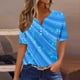 thumbnail image 1 of Fiudx Ofertas Flash Artículos En Oferta Camiseta de Color Liso con Cuello En V para Mujer, 1 of 4