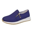 thumbnail image 2 of HAOTAGS Women's Casual Walking Sneakers Slip On Colorful Flat Comfortable Lightweight Shoes Navy Size 10, 2 of 6