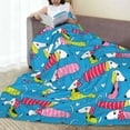 thumbnail image 6 of Pofeuu Color Dachshund Dog Print Ultra-Soft Micro Fleece Blanket,for Bed Or Sofa,All Season Throw Blankets Flannel Blanket-80"x60", 6 of 7