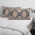 thumbnail image 4 of Vintage Boho Pillow Covers Queen, Middle Century Western Geometric Abstract Art Soft Brushed Breathable Throw Pillow Covers, Pillowcase with Zipper for Couch Sofa Bedroom Living Room 20"x30", 4 of 9