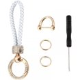 thumbnail image 1 of HUGFEGWE Car Keychain for Women, Rhinestone Leather Key Holder, Anti Lost Wallet Keychain for Car Key Access Card U2537-30780, 1 of 9