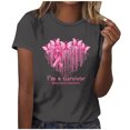 thumbnail image 2 of Njagoc3 Breast Cancer Awareness Swirl Tee Womens Pink Ribbon Watercolor Print Breathable Jersey, 2 of 6