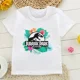 thumbnail image 3 of Camiseta de Jurassic Park para niños, ropa de dinosaurios para niños y niñas, camisetas de algodón, camisetas de verano, 3 of 5