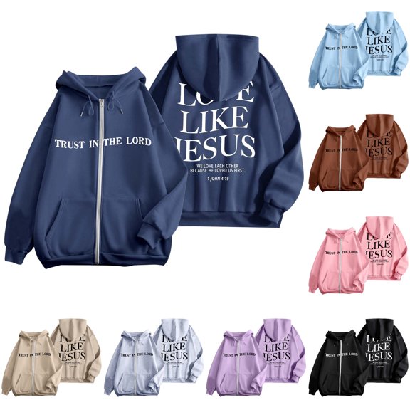 LINGLANG Christian Graphic Hoodies For Teen Boys Jesus Hoodie Faith God Sweatshirt Bible Verse Pullover Religious Tops