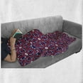 thumbnail image 6 of Orient Soft Flannel Fleece Throw Blanket, Moroccan Pattern with Middle Eastern Oriental Effects Old-Fashioned Design, Cozy Plush for Indoor and Outdoor Use, 60" x 80", Indigo Red White, by Ambesonne, 6 of 6