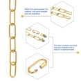 thumbnail image 4 of Uxcell 80" Long Hook Rings Connectors Pendant Light Fixture Chain Gold 1 Set, 4 of 5