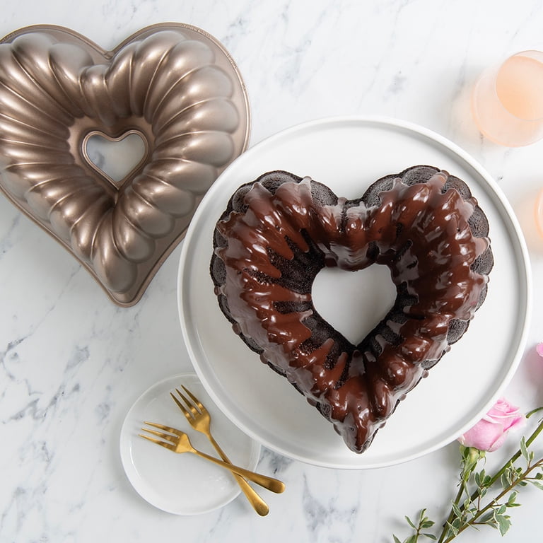 Nordic Ware 10 Cup Elegant Heart BundtA Pan - Walmart.com