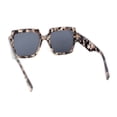 thumbnail image 4 of Womens Oversized Glitter Squared Rectangular Butterfly Plastic Sunglasses Slate Tortoise - Black, 4 of 4