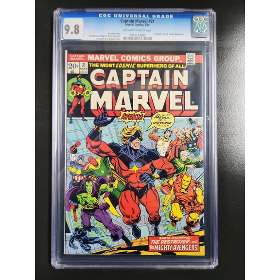 Captain Marvel #31 - CGC 9.8 Comic Book