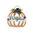 thumbnail image 1 of Wooden Cut Out Pumpkin Hanger (Hello Pumpkin), 1 of 1