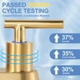 thumbnail image 2 of WOWOW 4 in. Centerset Double Handle High Arc Bathroom Faucet with Pop Up Drain and Water Supply Hoses, 2 of 8