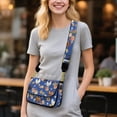 thumbnail image 2 of ZUXONGSY Chicken Flower Print Shoulder Handbag for Women Mini Crossbody Bag Lightweight Satchel with Adjustable Wide Strap for Shopping Working, 2 of 7