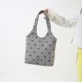 thumbnail image 3 of Bolso Hombro Hobo Pana Gran Capacidad Bowknot Casual para Mujer, 3 of 9