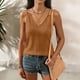 thumbnail image 1 of TaTaai Women's Linen Look V Neck Tank, Strappy Backless Design, Solid Color Sleeveless Top for Summer Fashion Gift, 1 of 6